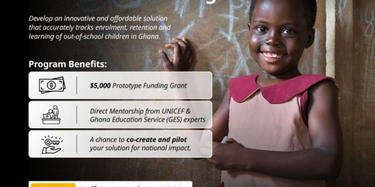 Call For Applications: UNICEF StartUp Lab Education Challenge 2025 – Innovate for Out-of-School Children (US$5,000 Grant)