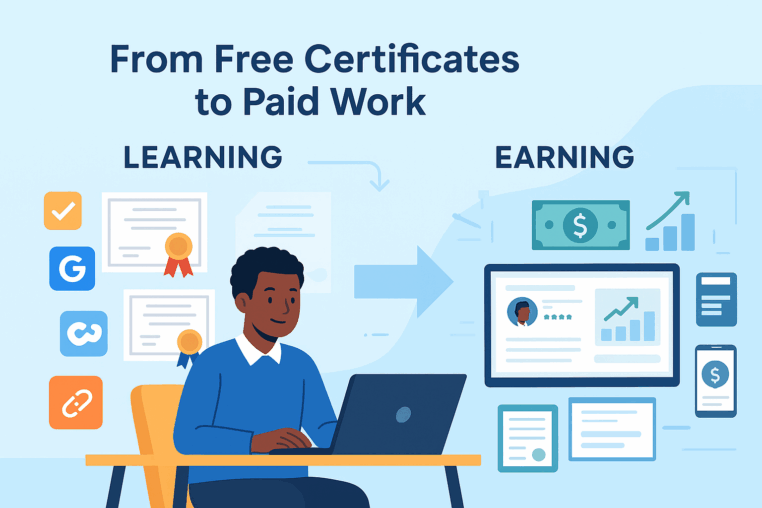 How to Turn Your Free Course Certificates into Paid Work Opportunities