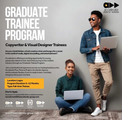 AccelerateTV Graduate Trainee Program 2025 (Copywriter & Visual Designer Trainees)