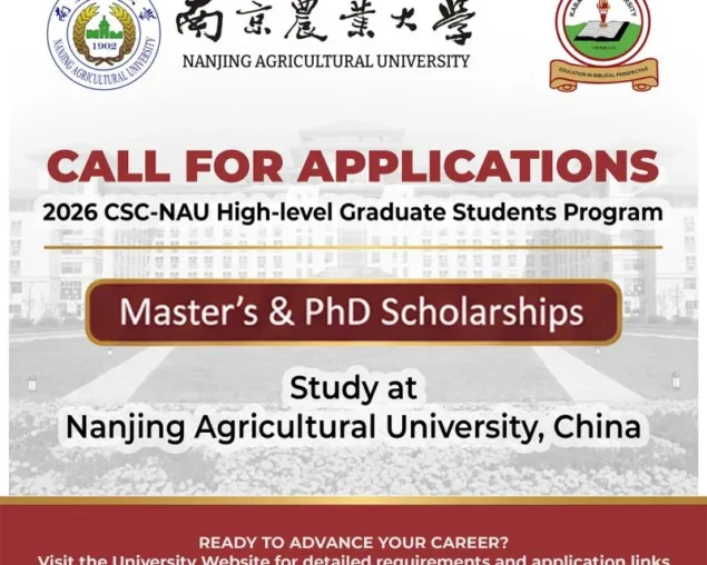 2026 Chinese Government Scholarship High-Level Graduate Students Program at Nanjing Agricultural University (NAU)