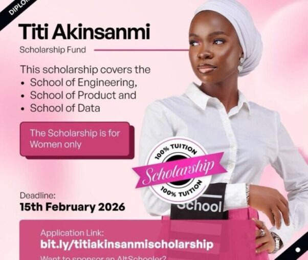 Titi Akinsanmi Scholarship Fund 2026 | Fully Funded Tech Opportunities for Nigerian Women