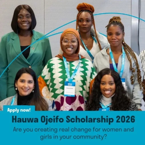 Hauwa Ojeifo Scholarship 2026 for Young Leaders in Africa, Asia, and the Middle East