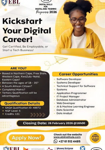 Call for Applications: MTN EBL Digital Skills for Digital Jobs and Businesses Program 2026