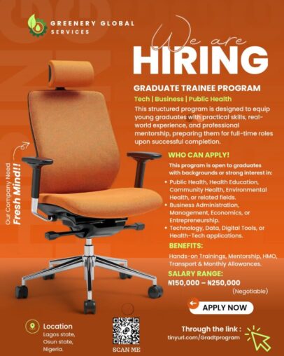 Greenery Global Services Graduate Trainee Programme 2026