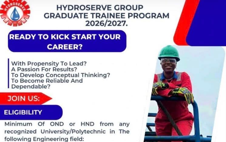 Hydroserve Group Graduate Trainee Program 2026/2027