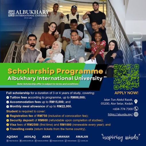 Albukhary International University Scholarship 2026 for Undergraduates
