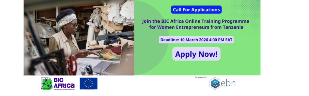 Call for Applications: BIC Africa Online Training Programme for Women Entrepreneurs