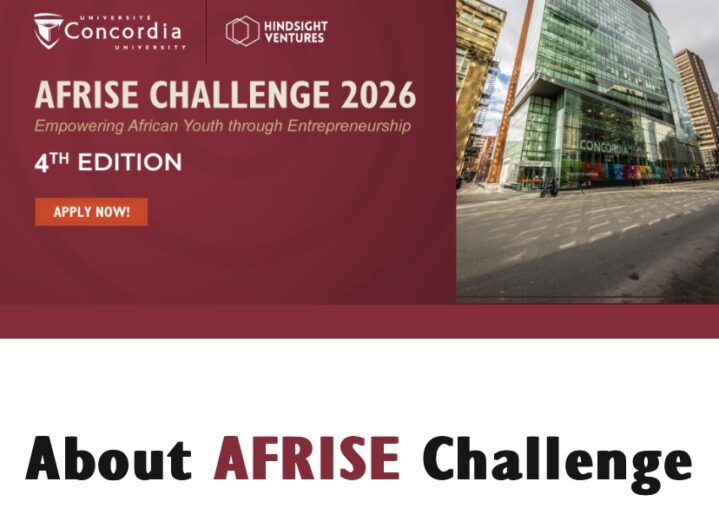 Call for Applications: AFRISE Challenge 2026 Startup Accelerator (Access to $600,000+ in Technology Credits)