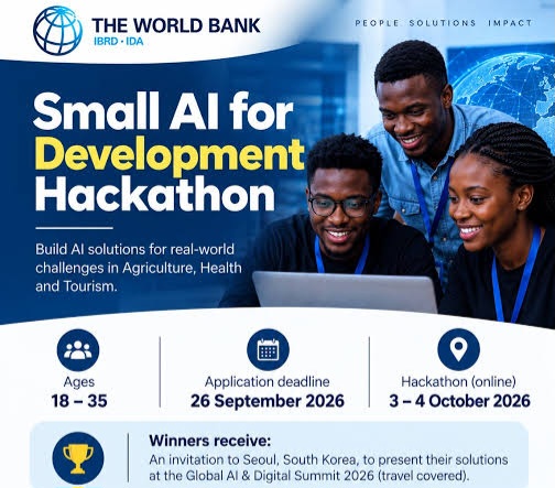 Call For Applications: World Bank Group Small AI for Development Hackathon Challenge 2026