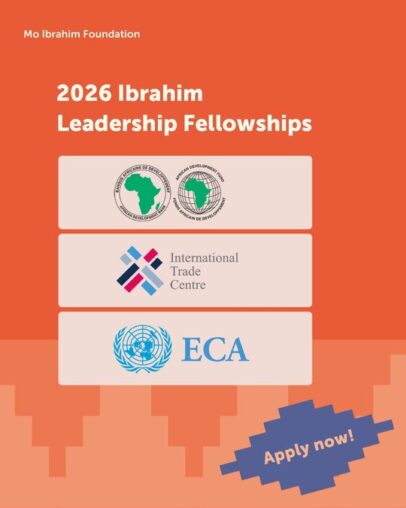 The Mo Ibrahim Foundation Leadership Fellowship Programme 2027 for emerging African Leaders (Fully Funded to work at AfDB, UNECA & ITC with an Annual Stipend of $100,000)