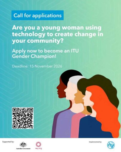 Call For Applications: ITU Gender Champions Programme 2027 for Young Women Leading Digital Transformation