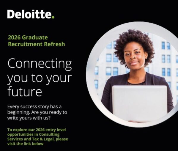The Deloitte Nigeria 2026 Graduate Trainee Programme for young Nigerian graduates.