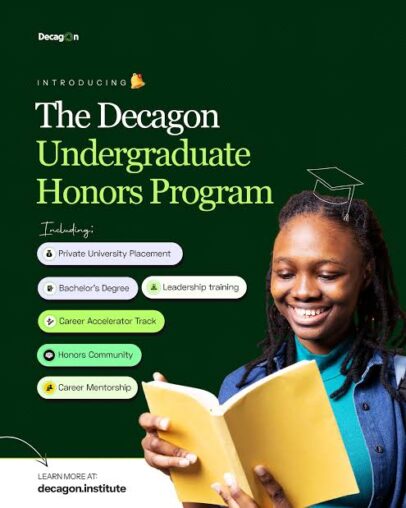 Decagon Undergraduate Honors Program 2026 for Young Scholars
