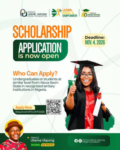 Prince Ukeme Ukpong Education Support Scholarship 2026